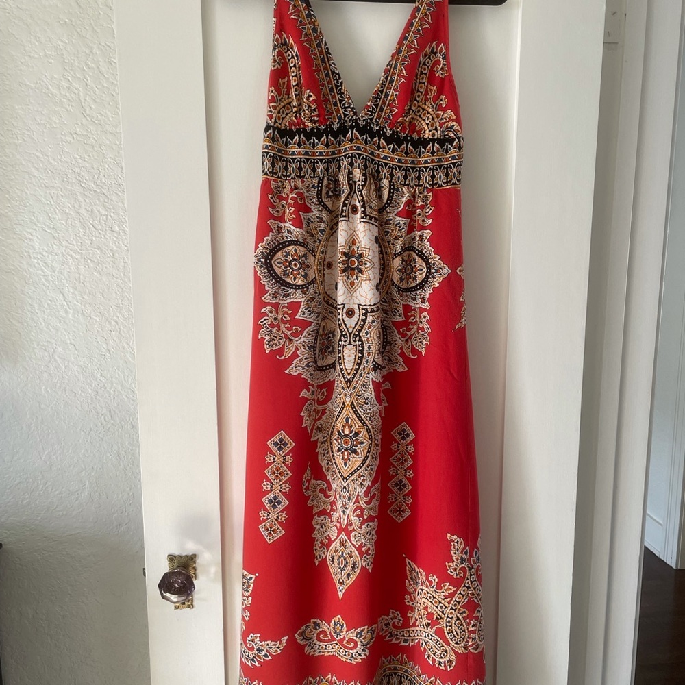 Dress bohemian style maxi